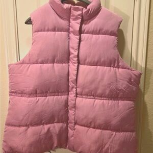 Amazon Light Pink Puffer Vest NWT
